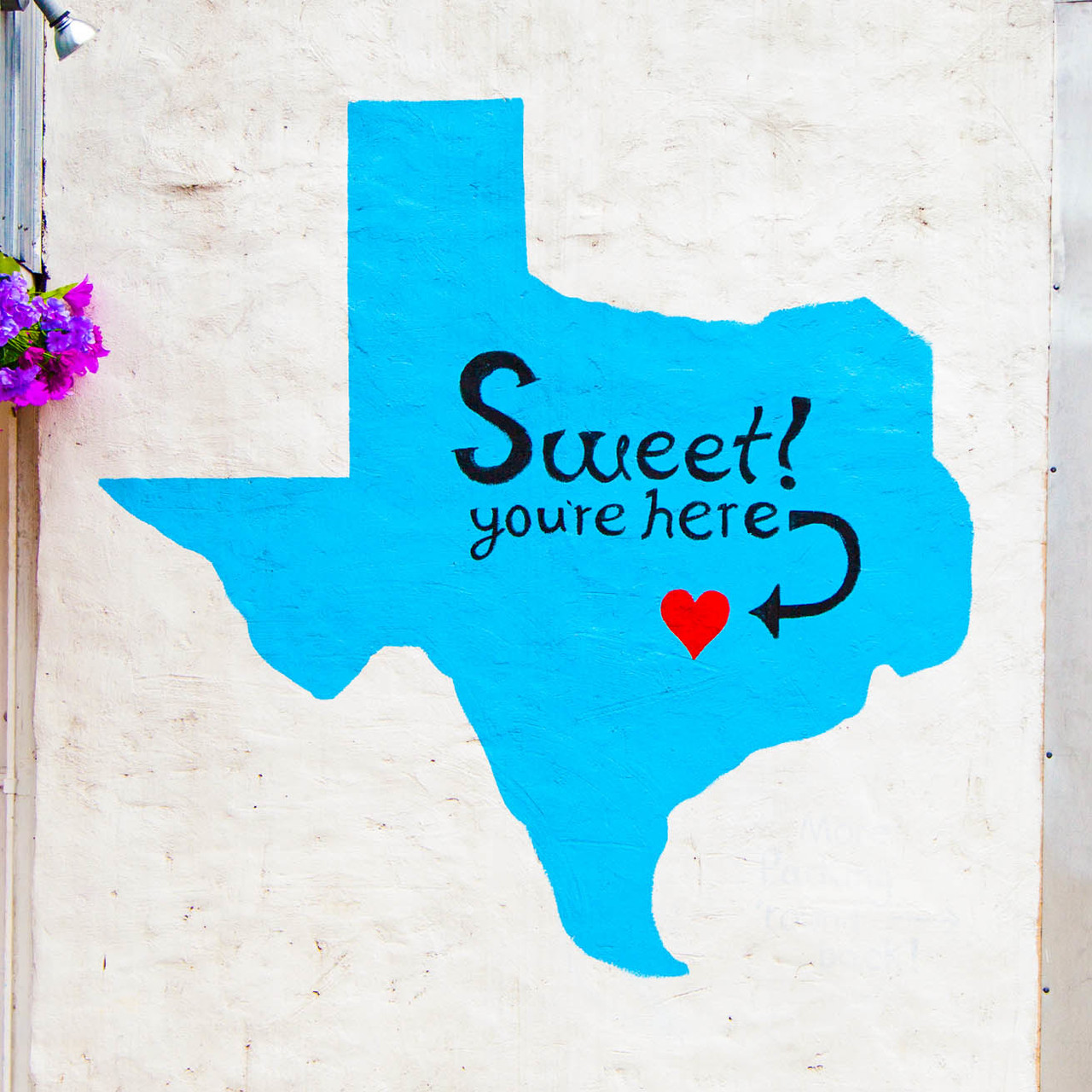 Sweet you are here mural Austin, Texas